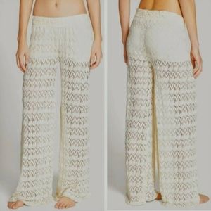 Surf Gypsy Crocheted Flare Pants New Small Medium